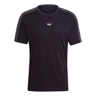 adidas originals MENS Sprt 3 Stripe T Casual Sports Crew-neck Short Sleeve Black GN2417