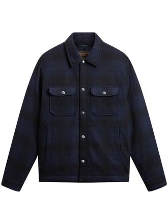 Woolrich Padded Alaskan Check Wool-Blend Shirt-Jacket