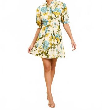 Mestiza New York Brooklyn Mini Dress In Verdant Blooms