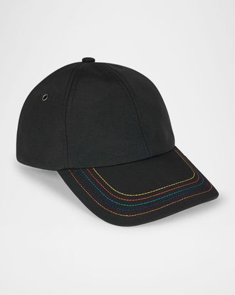 Paul Smith Men & apos;s Signature Stripe Stitch Baseball Cap