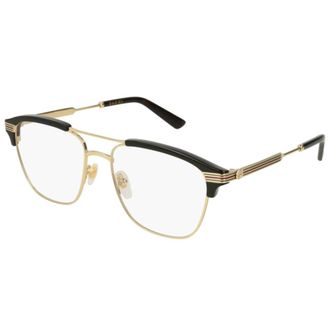 Gucci Glasses, unisex, Yellow, Size: 54 MM Optical Frame