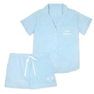 Ame & Lulu Short Pajama Set in Court Dreams at Nordstrom, Size X-Small