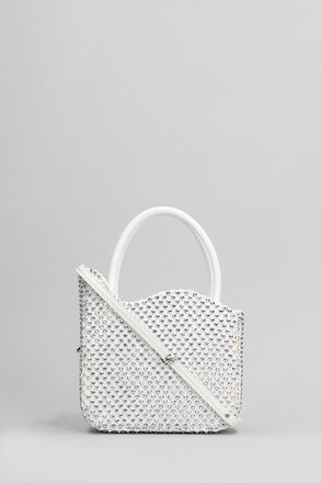 Le Silla Gilda Shoulder Bag In White Satin