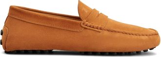 Tod's penny-slot suede loafers - men - Calf Suede/Rubber/Calf Suede/CALFSKIN - 12 - Orange