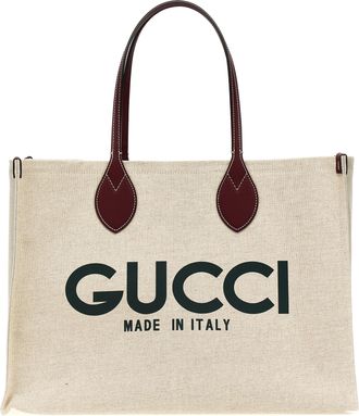 Gucci Beige Polyethylene Tote Womens Bag