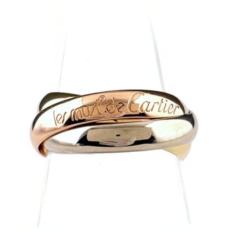 Cartier Trinity Pink White Yellow Band Ring (Pre-Owned)