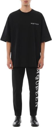 Alexander McQueen Black Crew Neck Logo T-Shirt