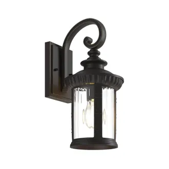 Lindby Lindby L&aacute;mpara De Pared Exterior barret En Marr&oacute;n Aluminio