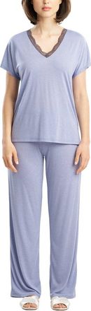 Natori Dhalia Knit Jersey Lace Pj Set