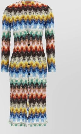 Missoni lame lace knit cardigan knee length