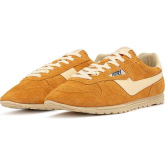 Autry Windspin Low Sneaker in Orange Suede at Nordstrom Rack, Size 9Us / 39Eu