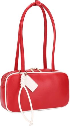 Mali + Lili Eko Vegan Leather Shoulder Bag in Red Bone at Nordstrom