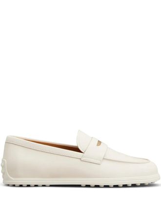 Tod's leather loafers - Neutrals