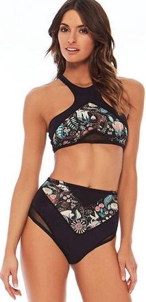 L*Space Nevada High Waist Bikini Bottom In Liberty Floracopa