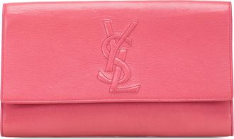 Saint Laurent Pre-owned Womens Clutch Leather - Light Pink - One Size