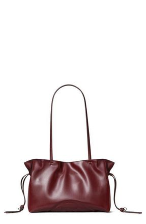 Tory Burch Small Ella Natuura Drawstring Tote in Merlot at Nordstrom