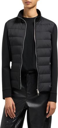 Moose Knuckles Naomi 800 Fill Power Down Hybrid Jacket in Black at Nordstrom, Size X-Small
