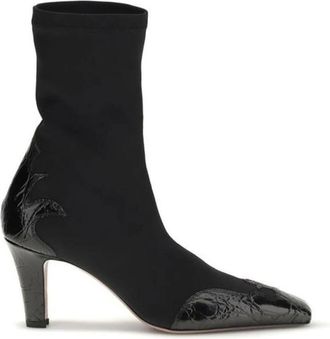 PARIS TEXAS Heeled Boots, female, Black, Size: 6 US Bos Taurus Ankle Boots