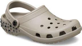 Crocs Studded Classic Clog in Taupe at Nordstrom Rack, Size 10 Womens / 8 Mens