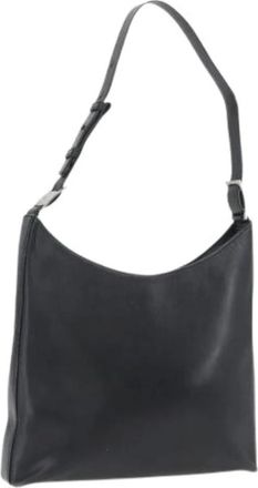 Ferragamo Pre-owned Shoulder Bags, female, Black, Size: ONE SIZE Pre-owned Leather Shoulder Bag