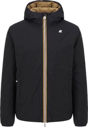 K-Way Black Beige Khaki Jack St Warm Double Slim Jacket