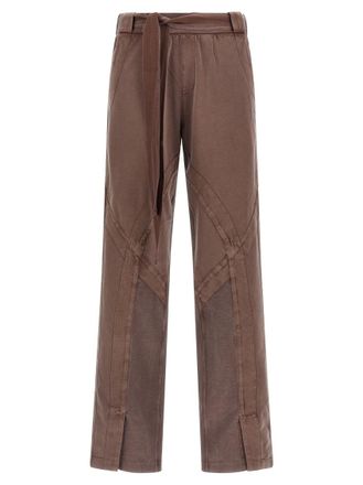 The Attico Brown Regular Drawstring Pants