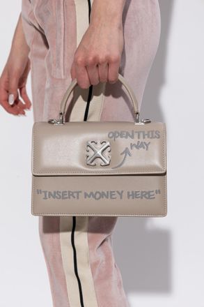 Off-white Jitney 1.4 Handbag, Womens, Beige