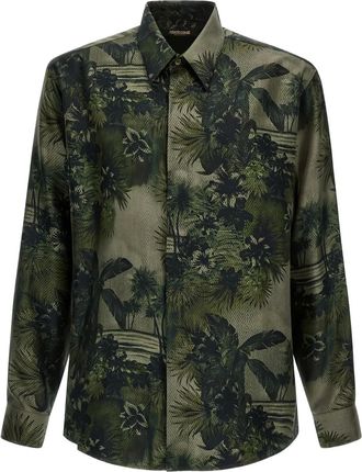 Roberto Cavalli print shirt - Green