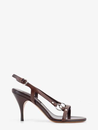Miu Miu Sandali in pelle con dettaglio in metallo - MIU MIU - gender_Woman