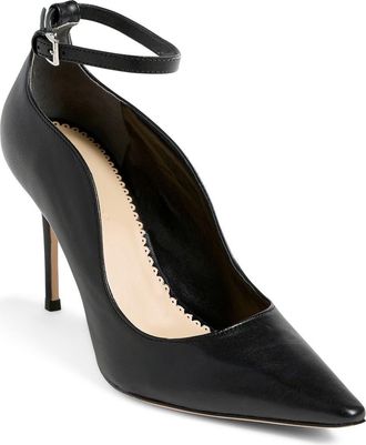 Cinq &agrave; Sept Riley Soft Curve Pointed Toe Pump in Black at Nordstrom, Size 7.5Us