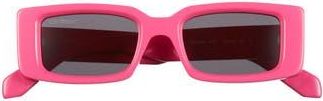Off-white Arthur 50mm Rectangular Sunglasses in Pink Dark Grey at Nordstrom Rack