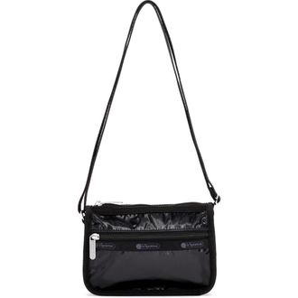 LeSportsac Mini Shine Classic Hobo Bag in Black Shine at Nordstrom Rack