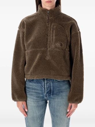 The North Face Extreme pile-texture half-zip pullover - women - Recycled Nylon/Recycled Polyester/Recycled Polyester/Polyester - M - Brown