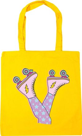 HippoWarehouse Roller skate upside down Tote Shopping Gym Beach Bag 42cm x38cm, 10 litres