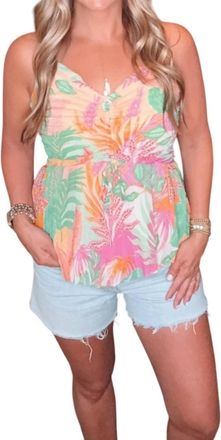 Skies Are Blue Clothing Cami Top In Pink Guava