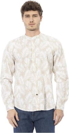 Baldinini Livorno Shirt - Heren - Casual Overhemden - Beige - S - Katoen - Overhemden