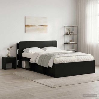 vidaXL Testata Del Letto Nero 135 X 18,5 X 80 Cm Legno Ingegnerizzato Vidaxl