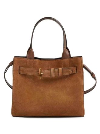 Tom Ford Suede Calf Smooth Calf Small Tote