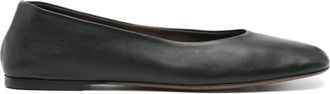 The Row Ballerine in pelle - Nero