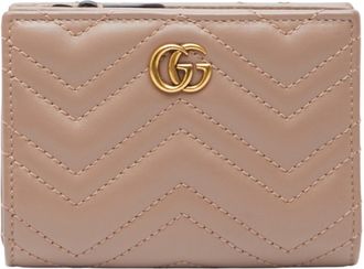 Gucci Pink Beige Leather Wallet (Bi-Fold) (Pre-Owned)