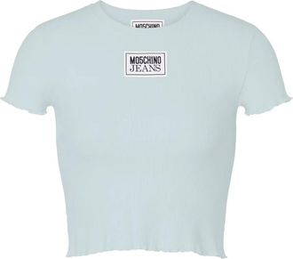 Moschino T-Shirts - Dames - T-shirts - Blauw - L - Tops