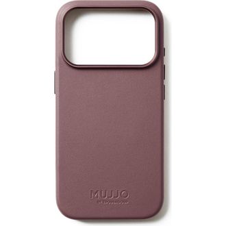 Mujjo Full Leather Case for iPhone 17 Pro in Bronze Red at Nordstrom