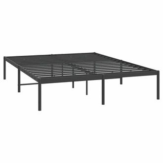 Berkfield Home Metal Bed Frame Black 140x200 cm