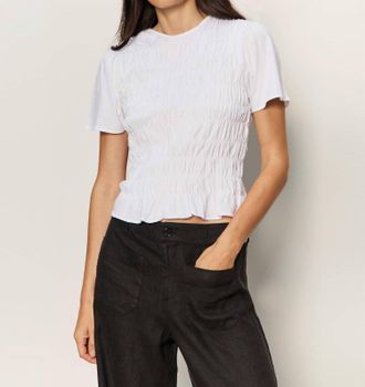 Sanctuary Better Together Smocked Top In White