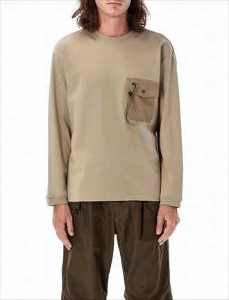 And Wander Long-Sleeve Relaxed Fit T-Shirt With Distinctive Chest Pocket