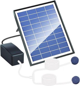 OEM Set Pompa Ad Aria Con Pannello Solare 10v 6w, Aeratore Con Pietre Porose Per Giardino, Piscina E Laghetto, Aeratore Silenzioso, Nero