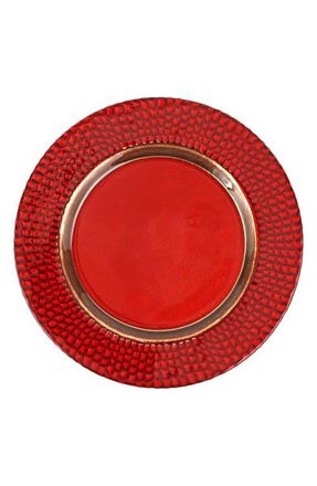 Vietri Pelli Glass Red Charger Plate at Nordstrom