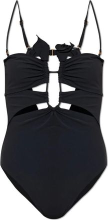 Cult Gaia Celestine One-piece Badpak - Dames - Badpakken - Zwart - XS - Leer - Badmode