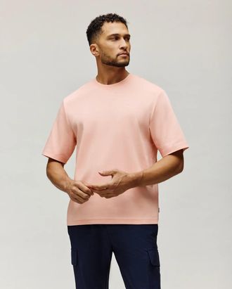 Psycho Bunny Mens Adam Interlock Tee 806 PEACH MELBA / XL