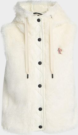 Moncler Arve Hooded Teddy Down Vest